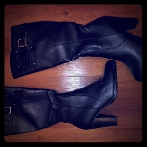 SOLD! Calf length leather boots from Macy's